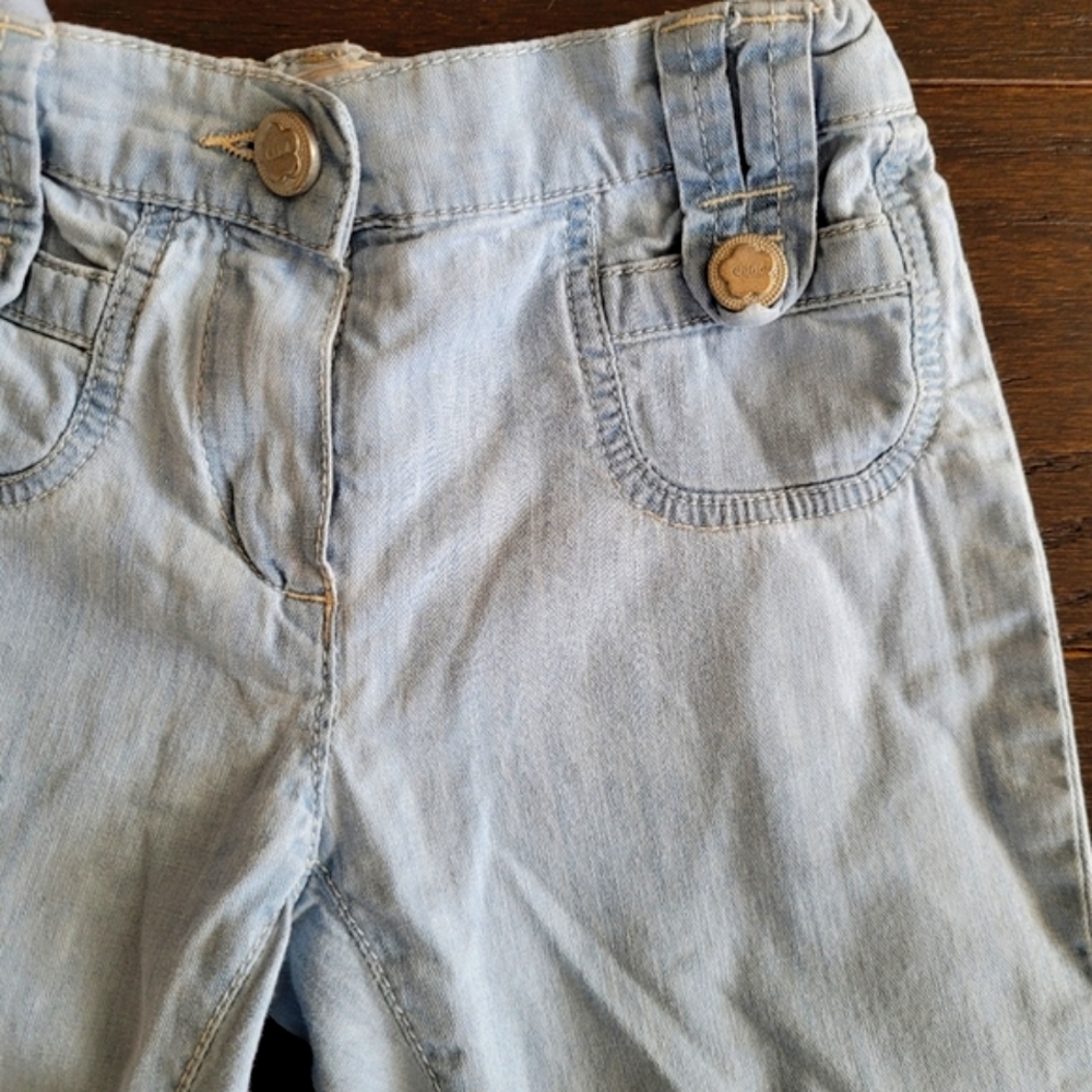 Chloe chambray pants, size 2